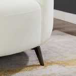 Lusia White Boucle Sectional Sofa Right - MidinMod Houston Tx Mid Century Furniture Store - Sofas 7