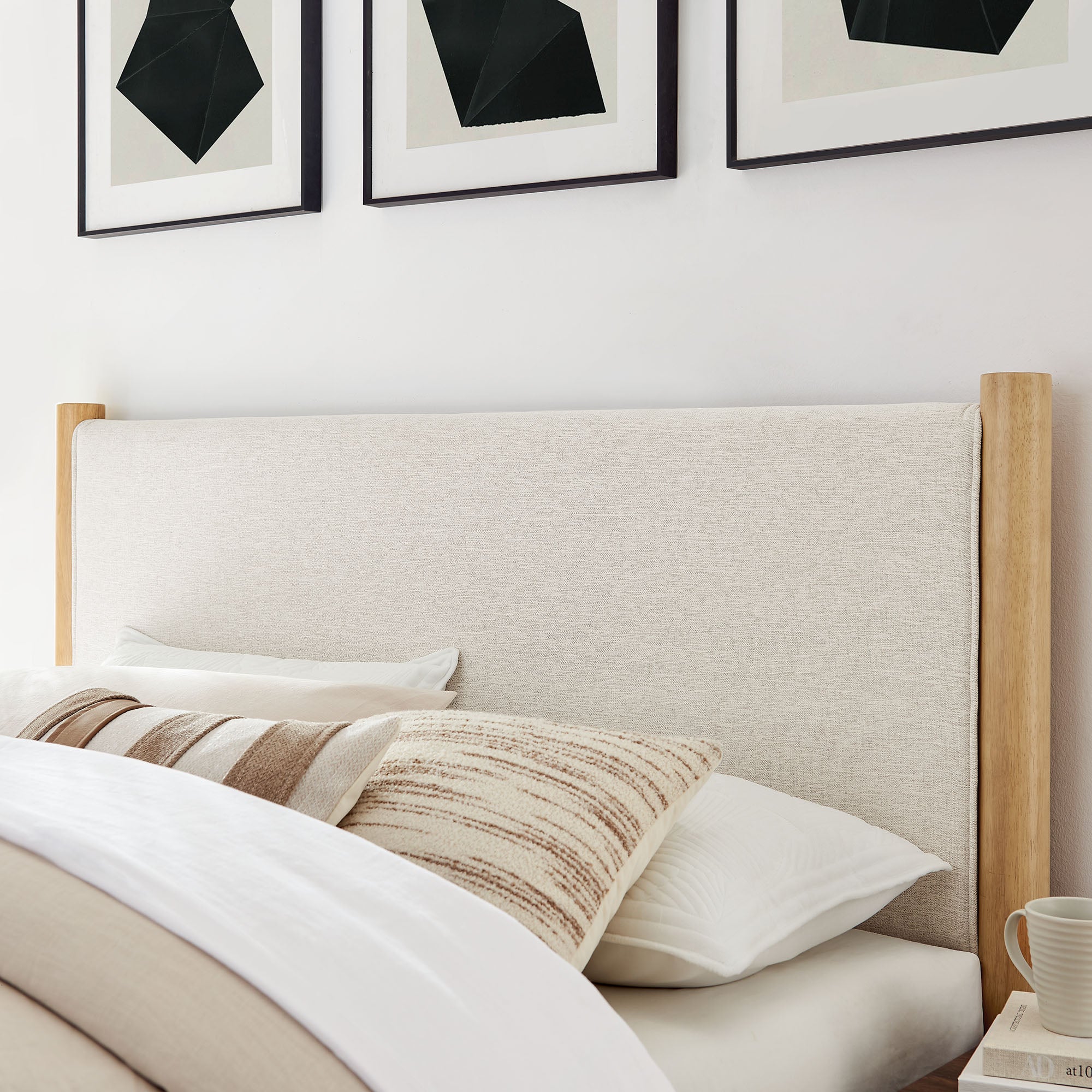 Maven Queen Size Fabric Upholstered Platform Bed by Modway
