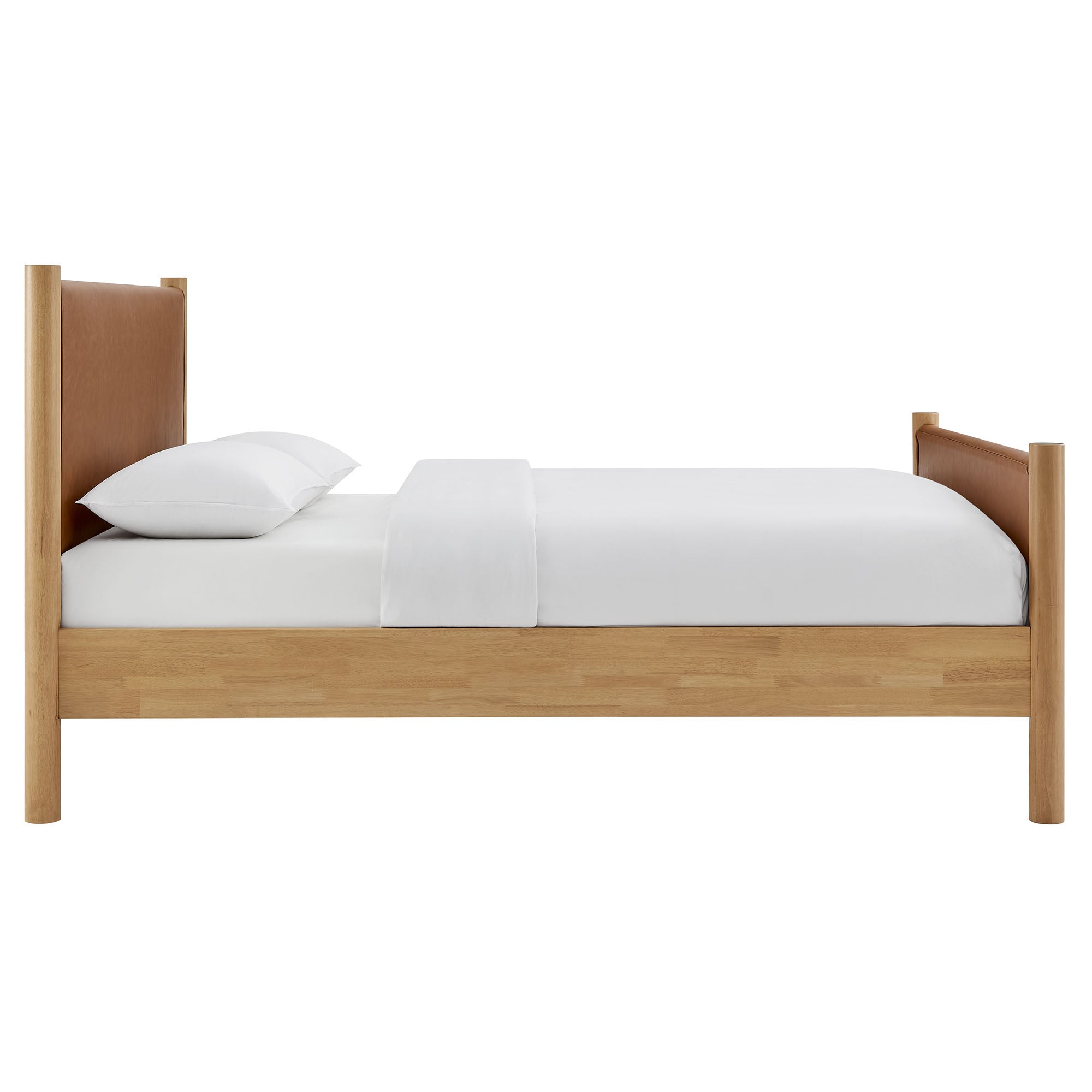 Maven Queen Size Vegan Leather Upholstered Platform Bed by Modway