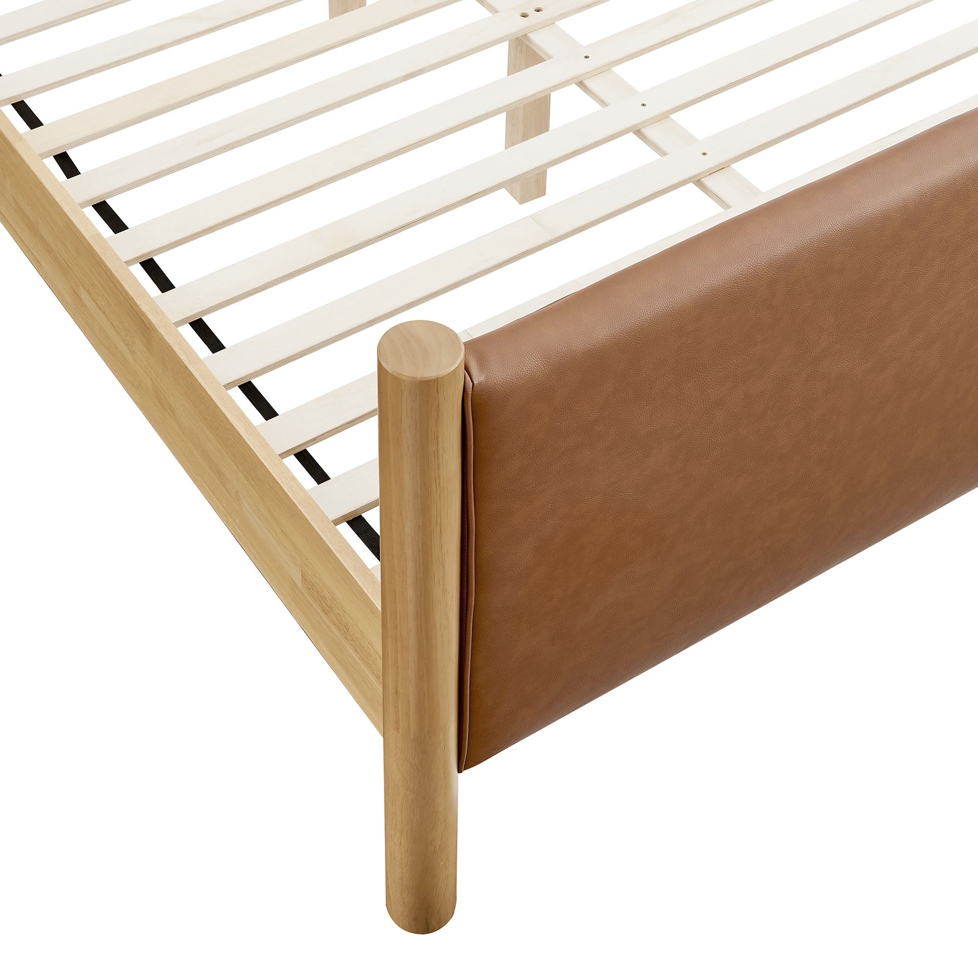 Maven Queen Size Vegan Leather Upholstered Platform Bed by Modway