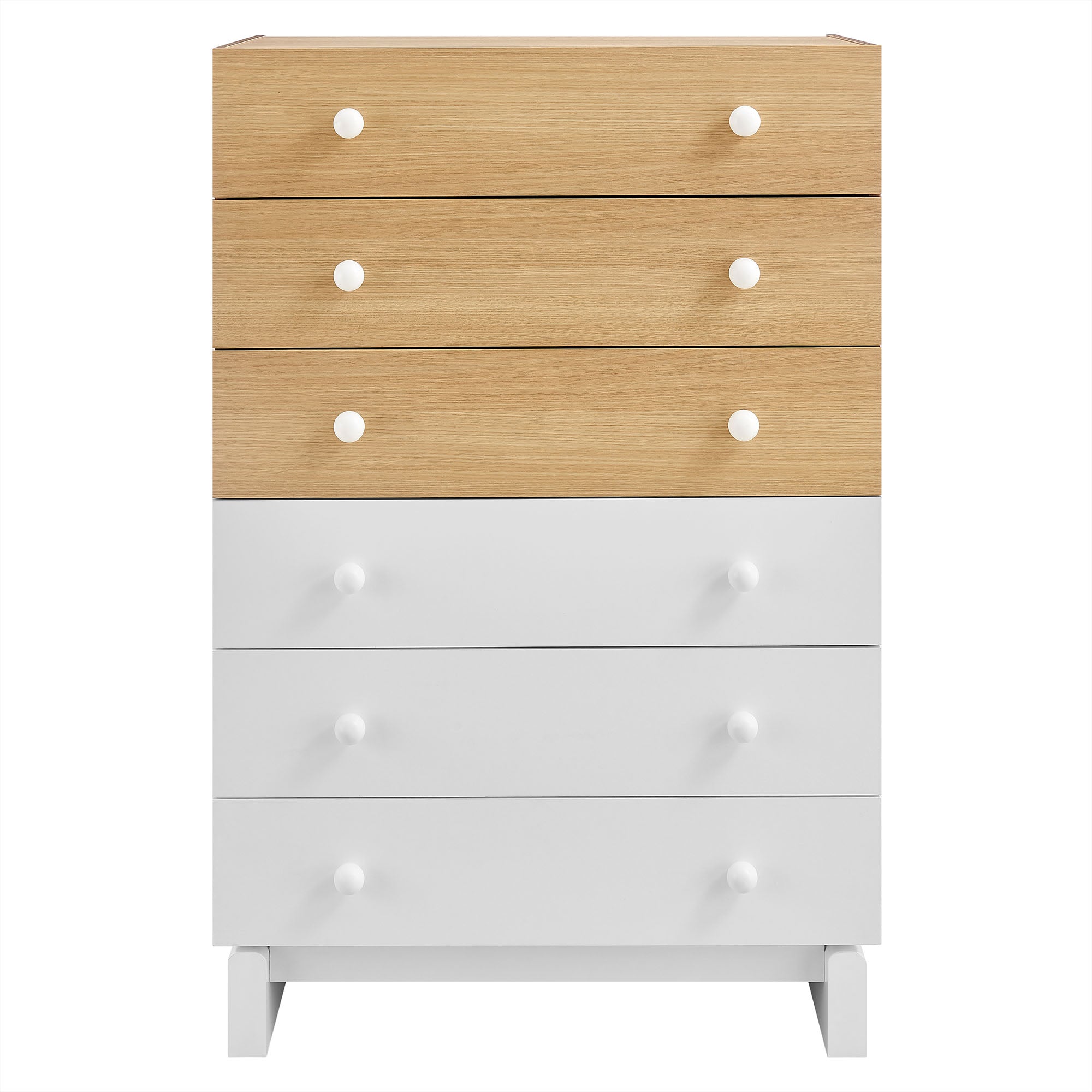 Drawer ホワイト ノースリーブベスト 36 Nolia 6-Drawer Color Block Dresser Chest by Modway