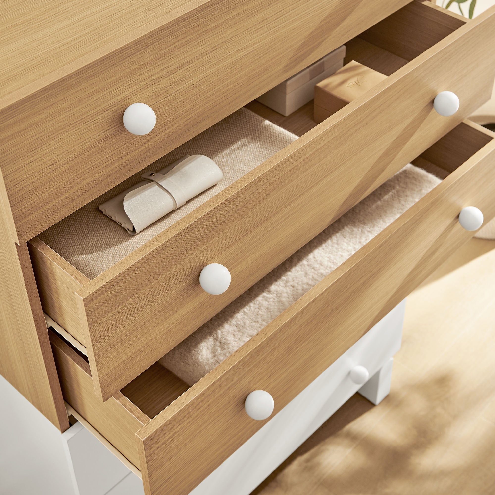 Nolia 6-Drawer Color Block Dresser Chest by Modway