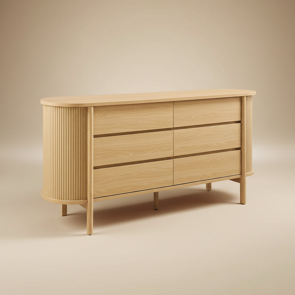 Cadence 6-Drawer Curved Dresser by Modway