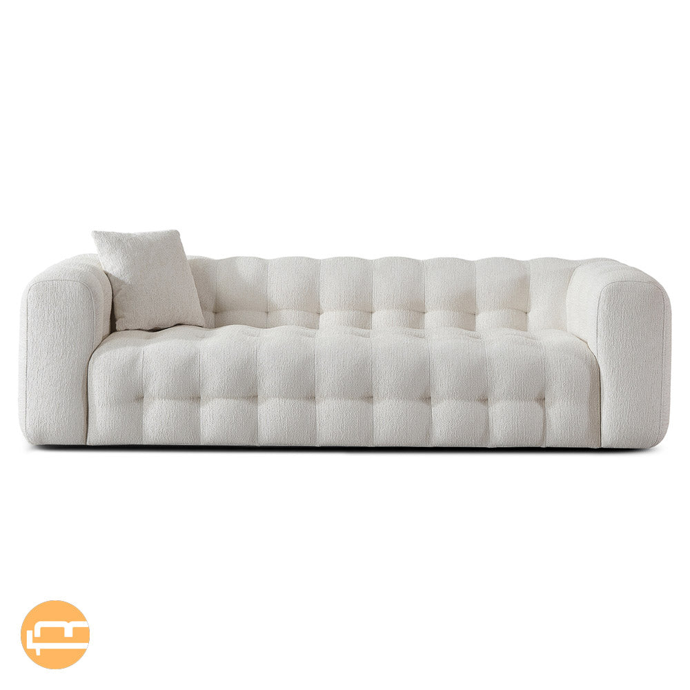 Marceille Modern Boucle Sofa in Cream