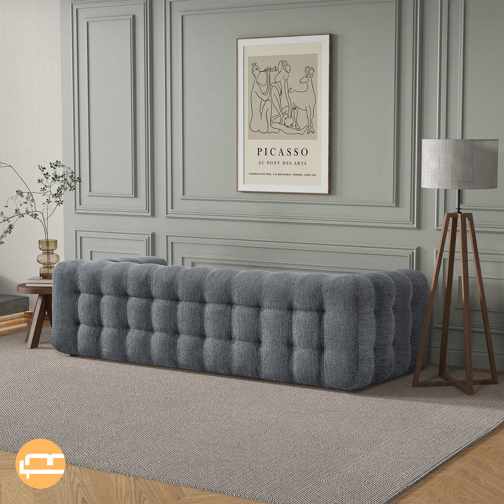 Marceille Modern Boucle Sofa in Dark Gray