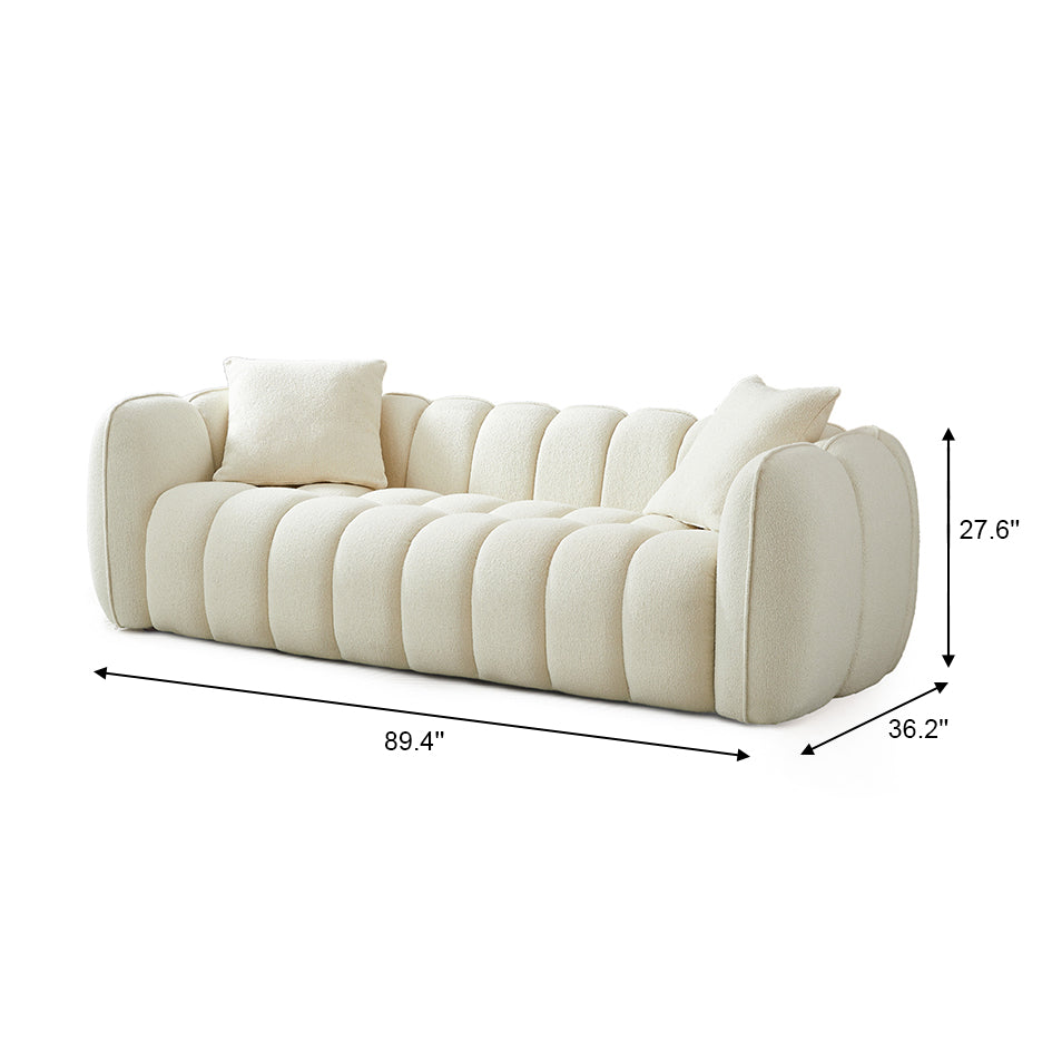 Maxim Cream Boucle Sofa