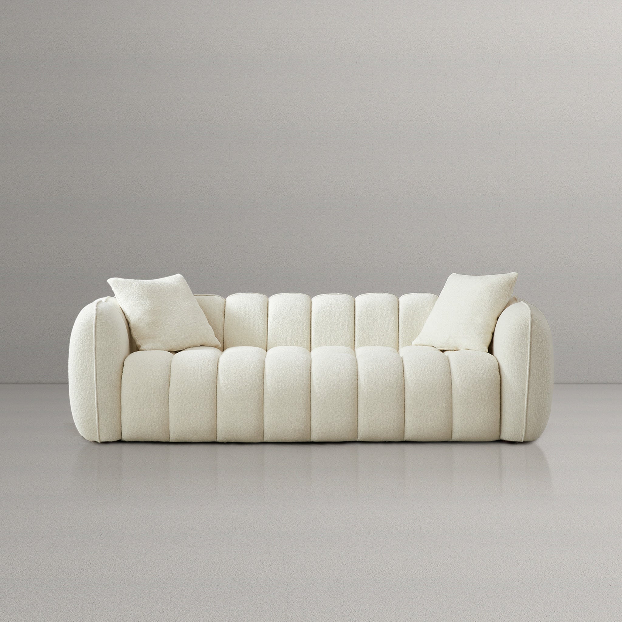 Maxim Cream Boucle Sofa - MidinMod