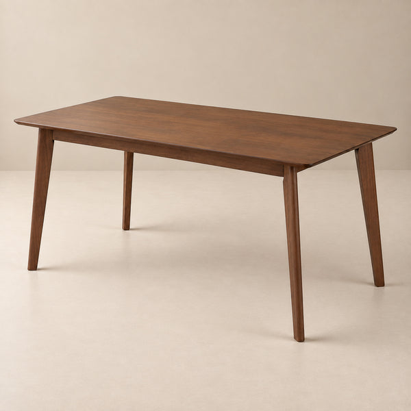 Abbot Rectangular Wood Dining Table in Walnut | MidinMod