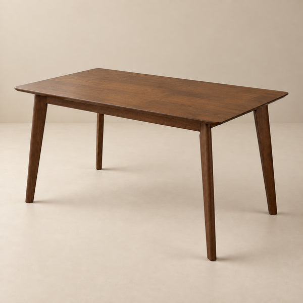 Abbot Rectangular Solid Wood Dining Table in Walnut | MidinMod