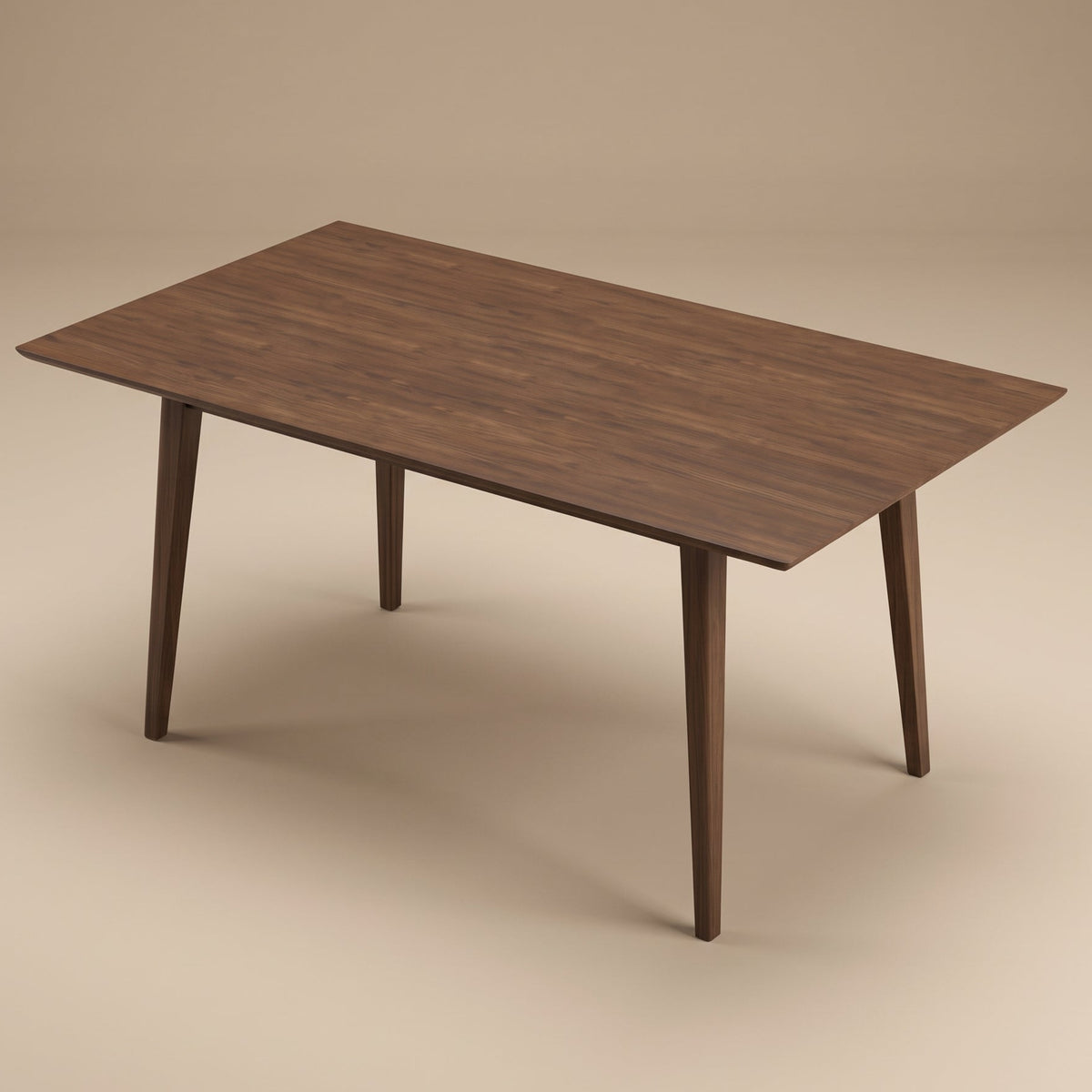 Adira Solid Wood Walnut Large Dining Table - MidinMod