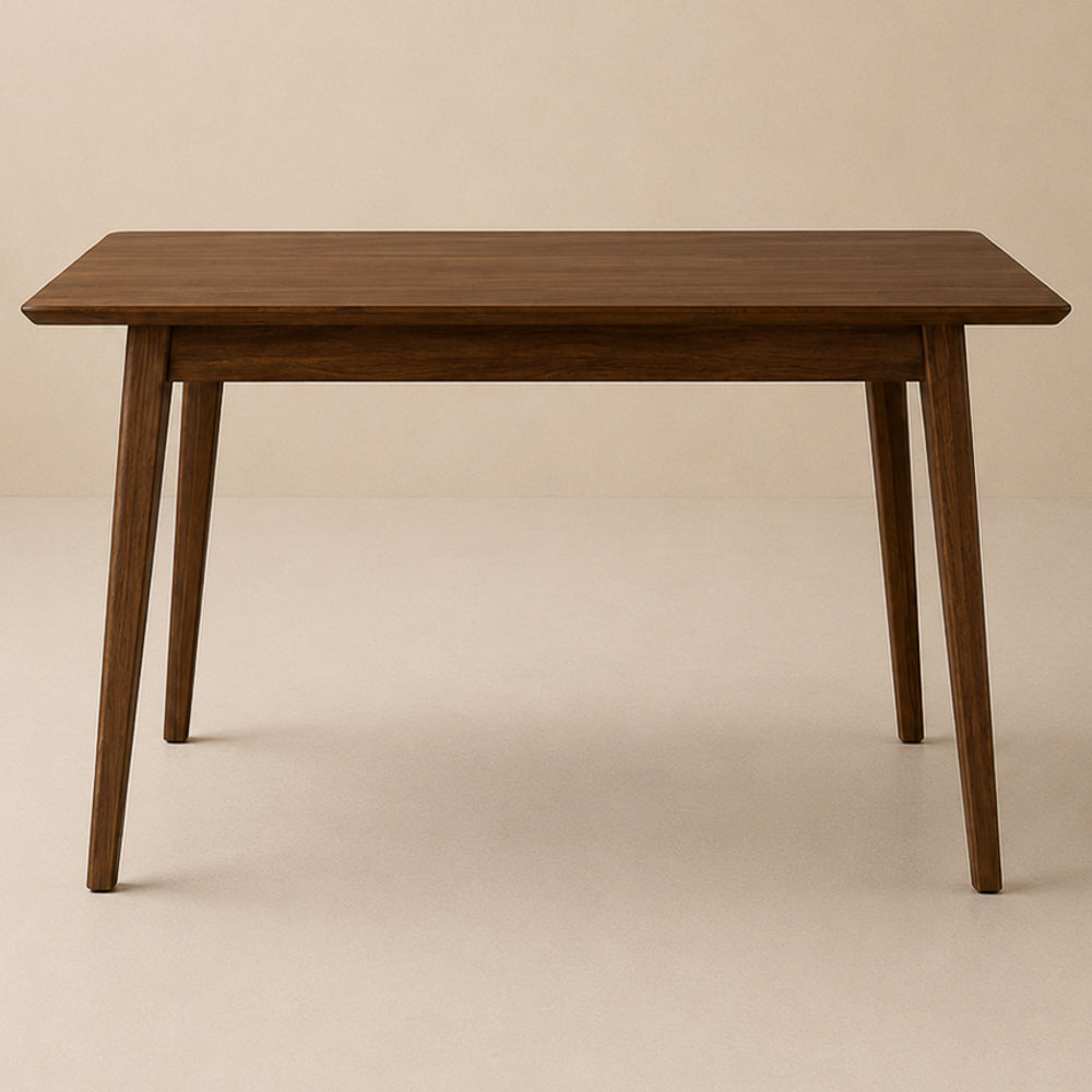 Alpine 47-Inch Mid-Century Solid Wood Dining Table in Walnut | MidinMod