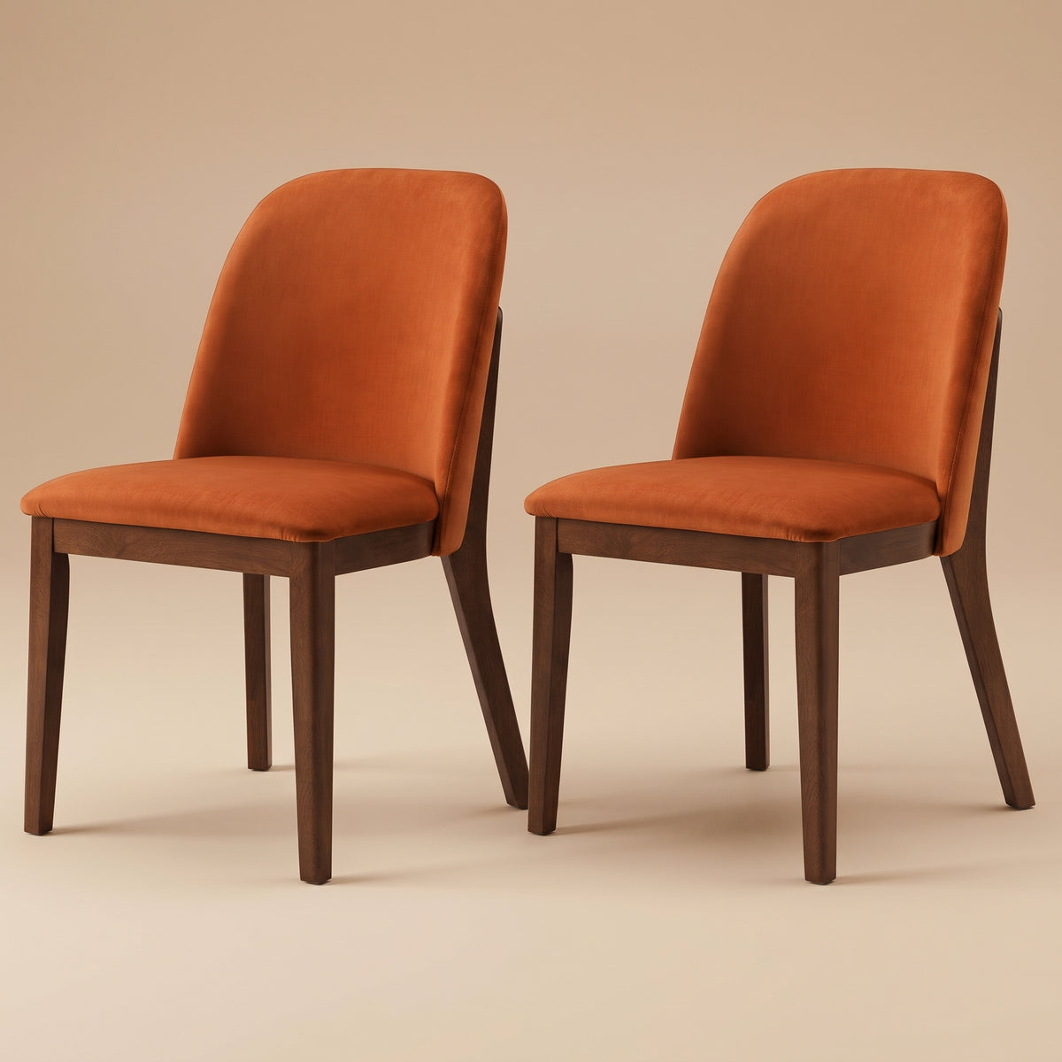 Belfast Danish-Inspired Mid-Century Design Velvet Dining Chair | MidinMod