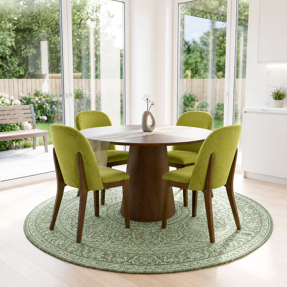 Belfast Danish-Inspired Mid-Century Design Velvet Dining Chair | MidinMod