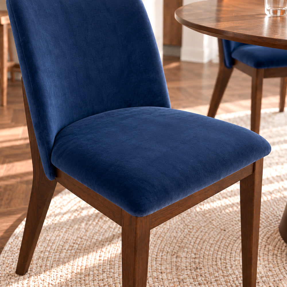 Belfast Danish-Inspired Mid-Century Design Velvet Dining Chair | MidinMod