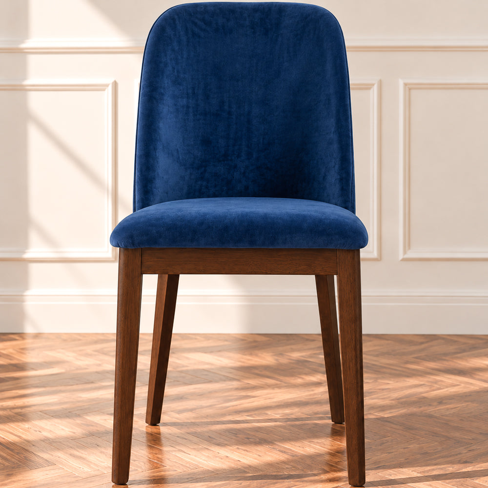 Belfast Danish-Inspired Mid-Century Design Velvet Dining Chair | MidinMod