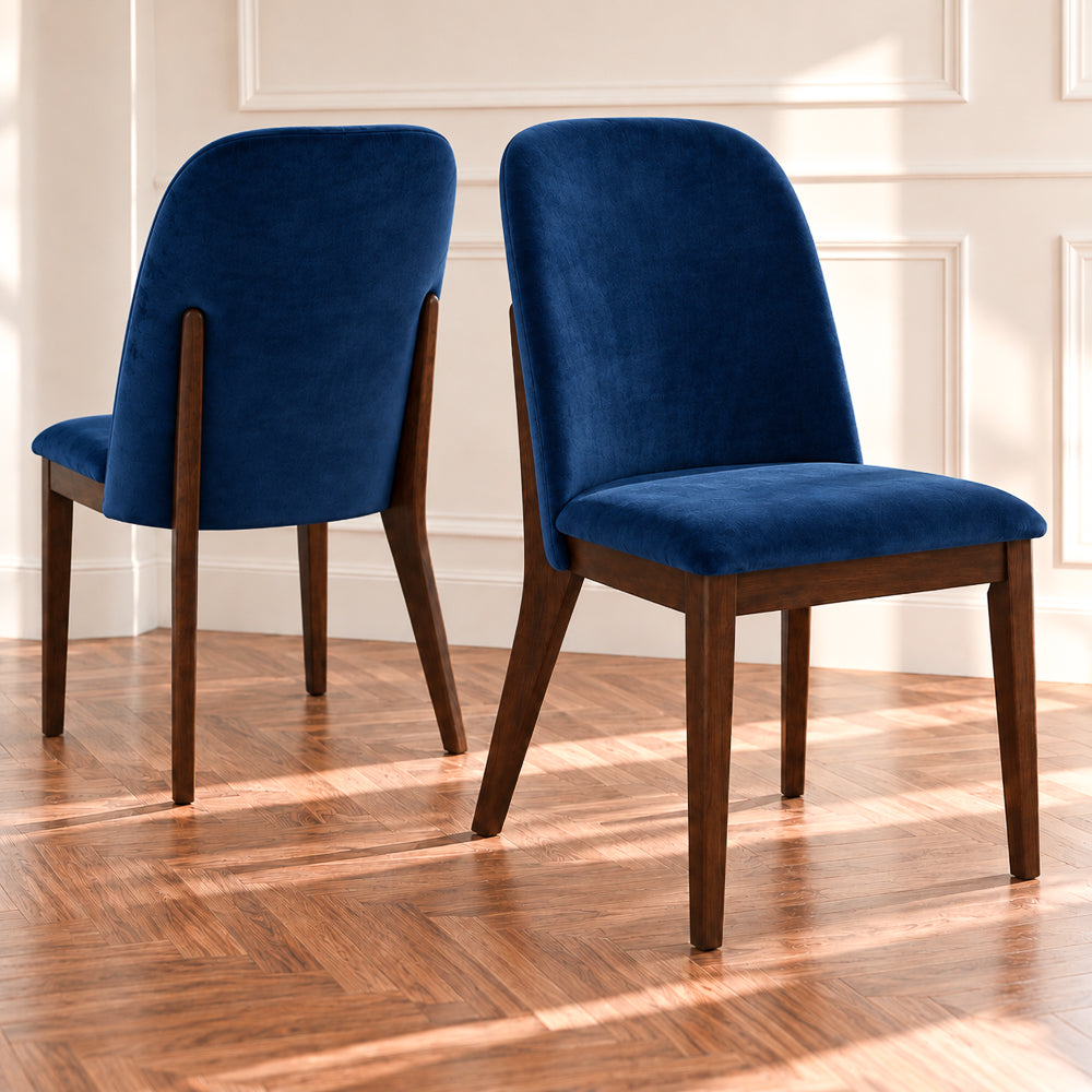 Belfast Danish-Inspired Mid-Century Design Velvet Dining Chair | MidinMod
