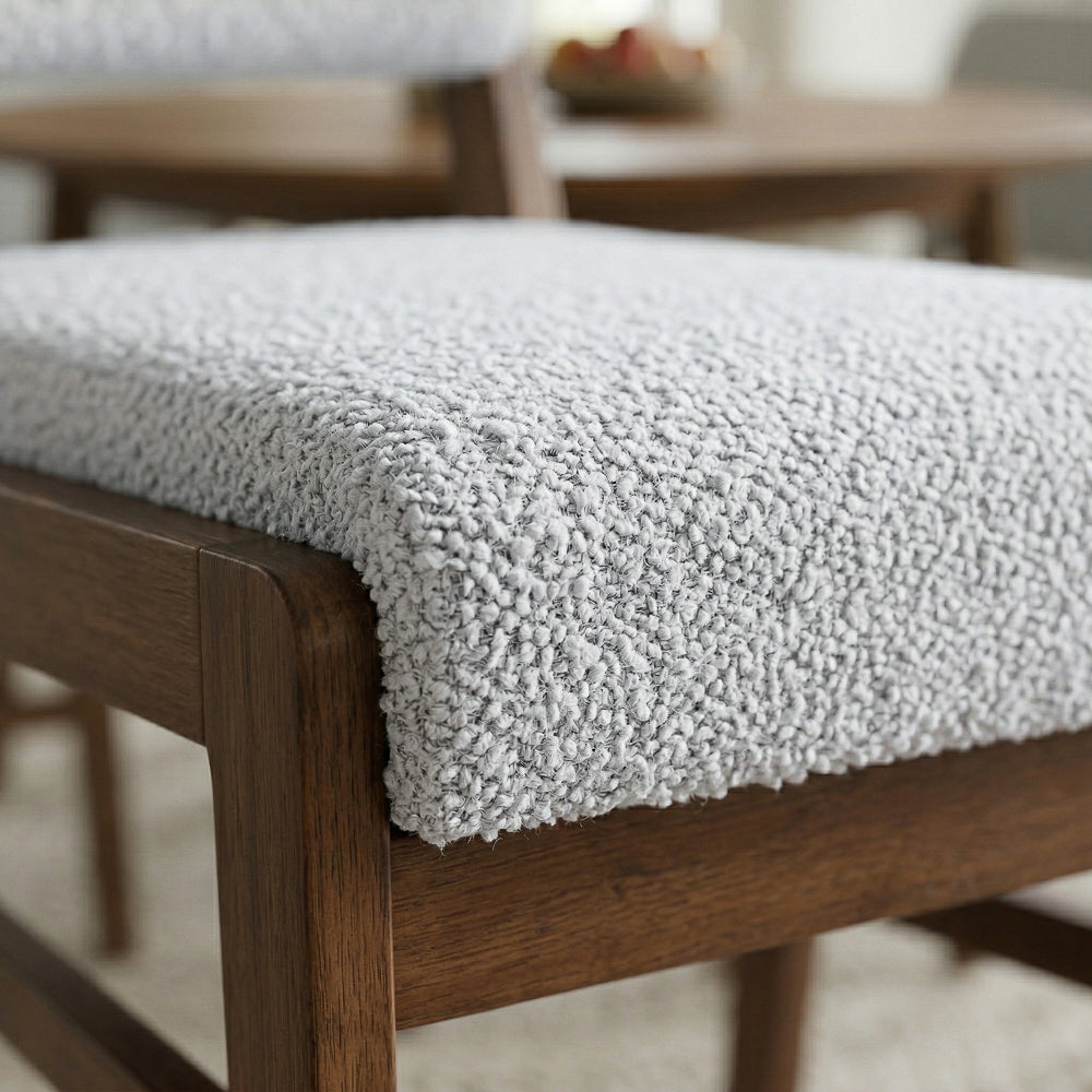 Bernard Modern Boucle Dining Chair Set | MidinMod