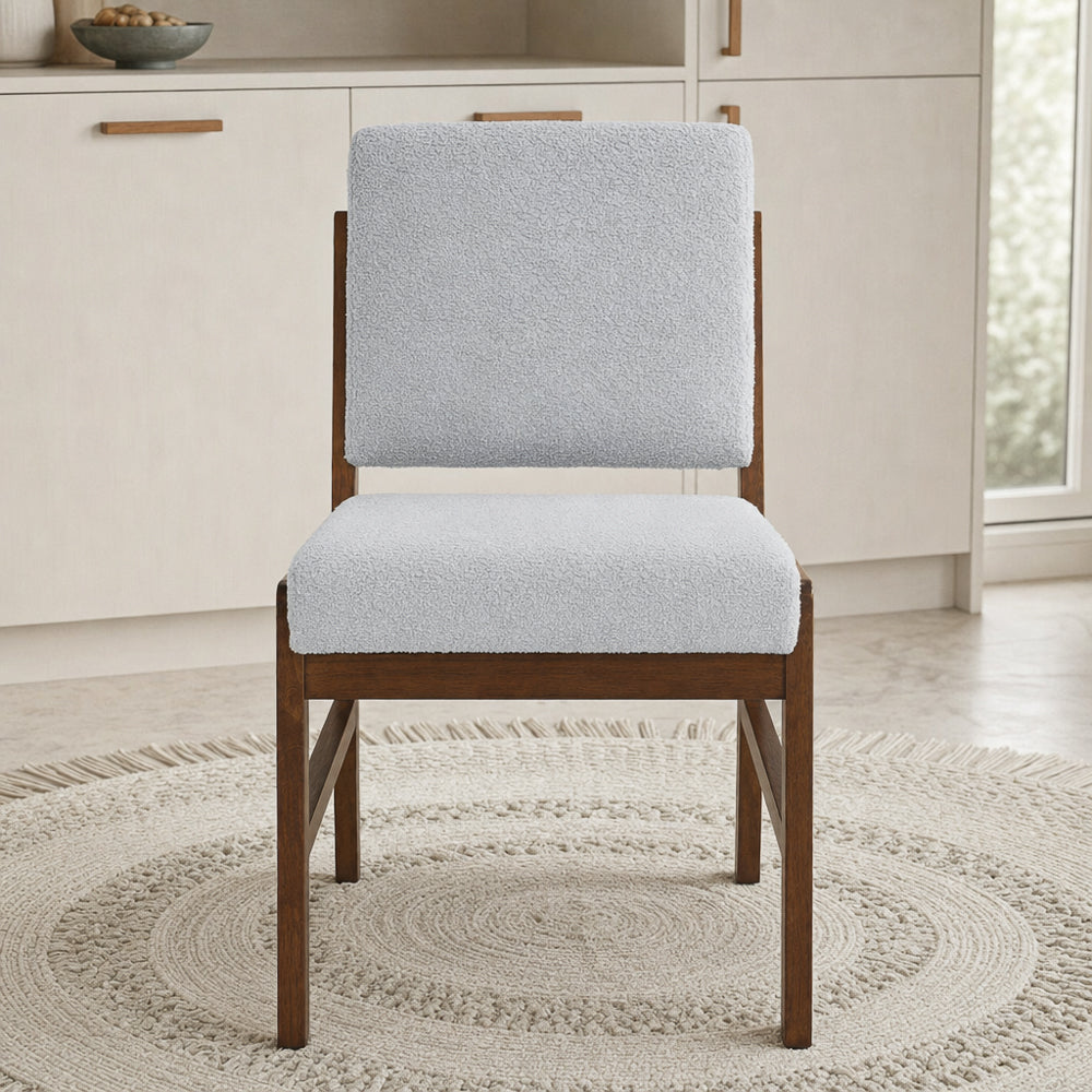 Bernard Modern Boucle Dining Chair Set | MidinMod