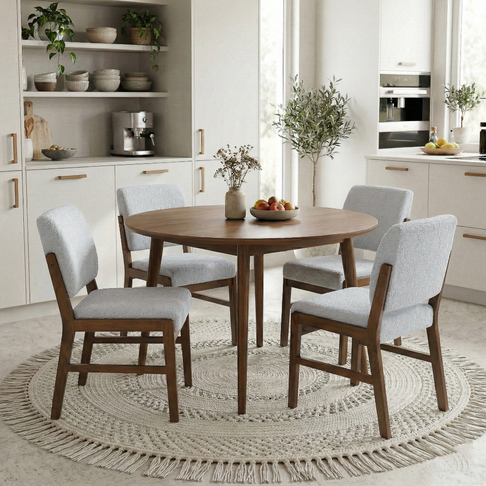 Bernard Modern Boucle Dining Chair Set | MidinMod