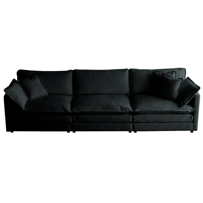 Ferda 2-Piece Chenille Upholstered Sofa Set