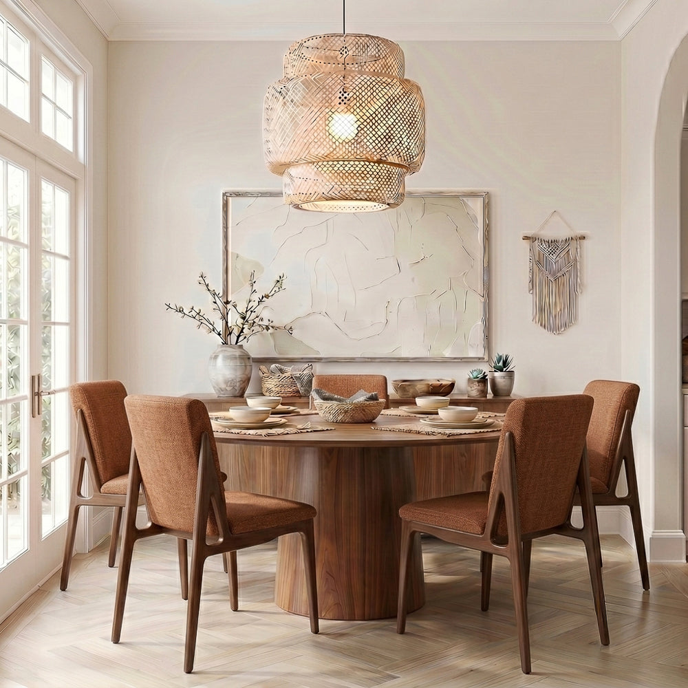 Griffin Orange Fabric Upholstered Dining Chair | MidinMod