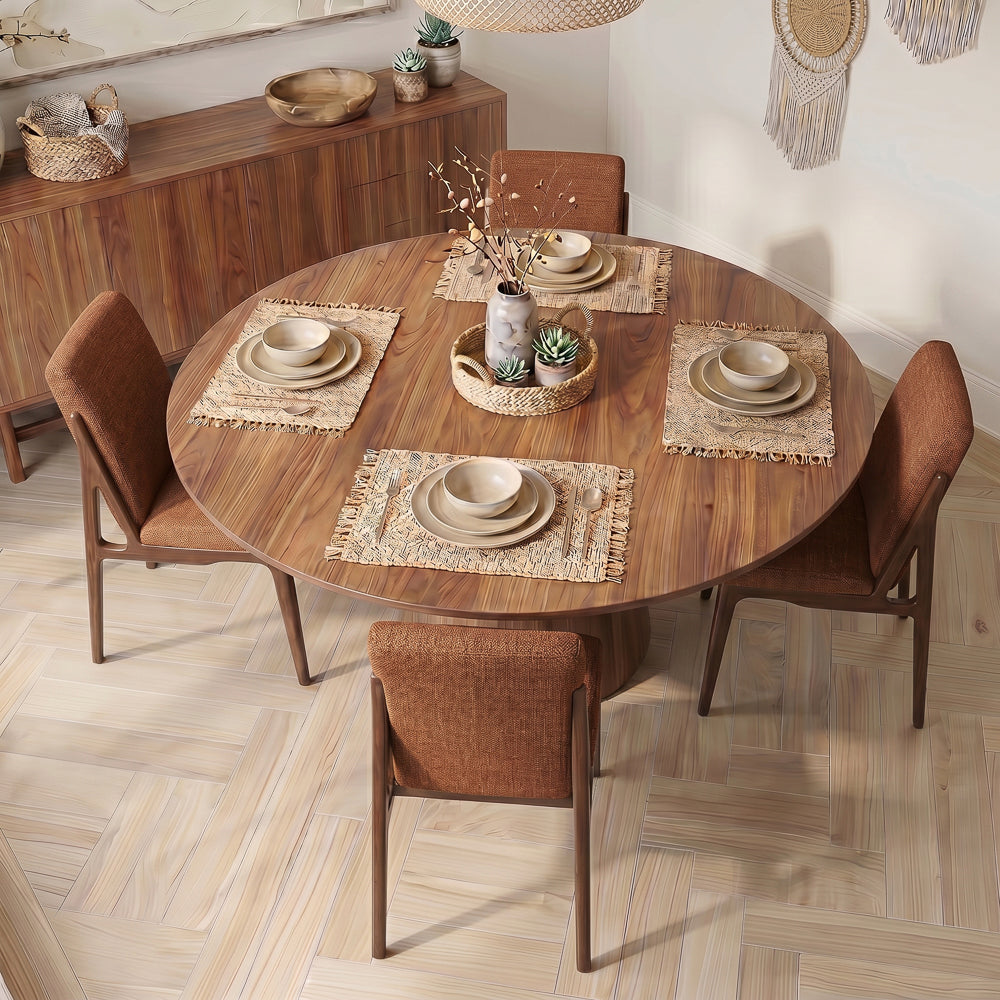 Griffin Orange Fabric Upholstered Dining Chair | MidinMod
