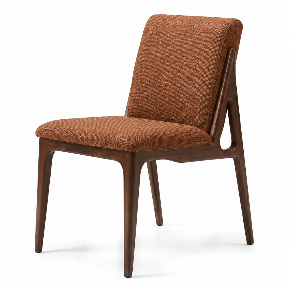 Griffin Orange Fabric Upholstered Dining Chair | MidinMod