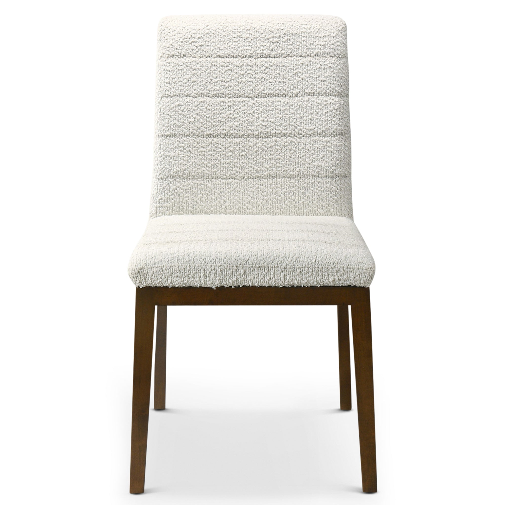 Isley White Boucle Dining Chair Set | Mid-Century Modern Dining Chairs | MidinMod
