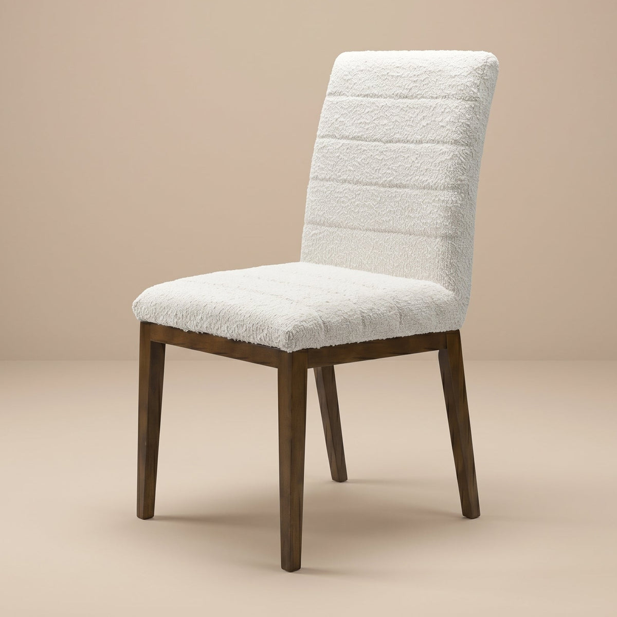 Isley White Boucle Dining Chair Set | Mid-Century Modern Dining Chairs | MidinMod