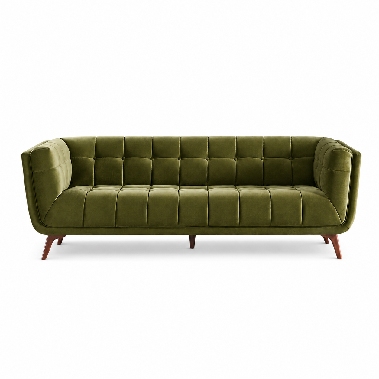 Kano Olive Green Velvet Sofa