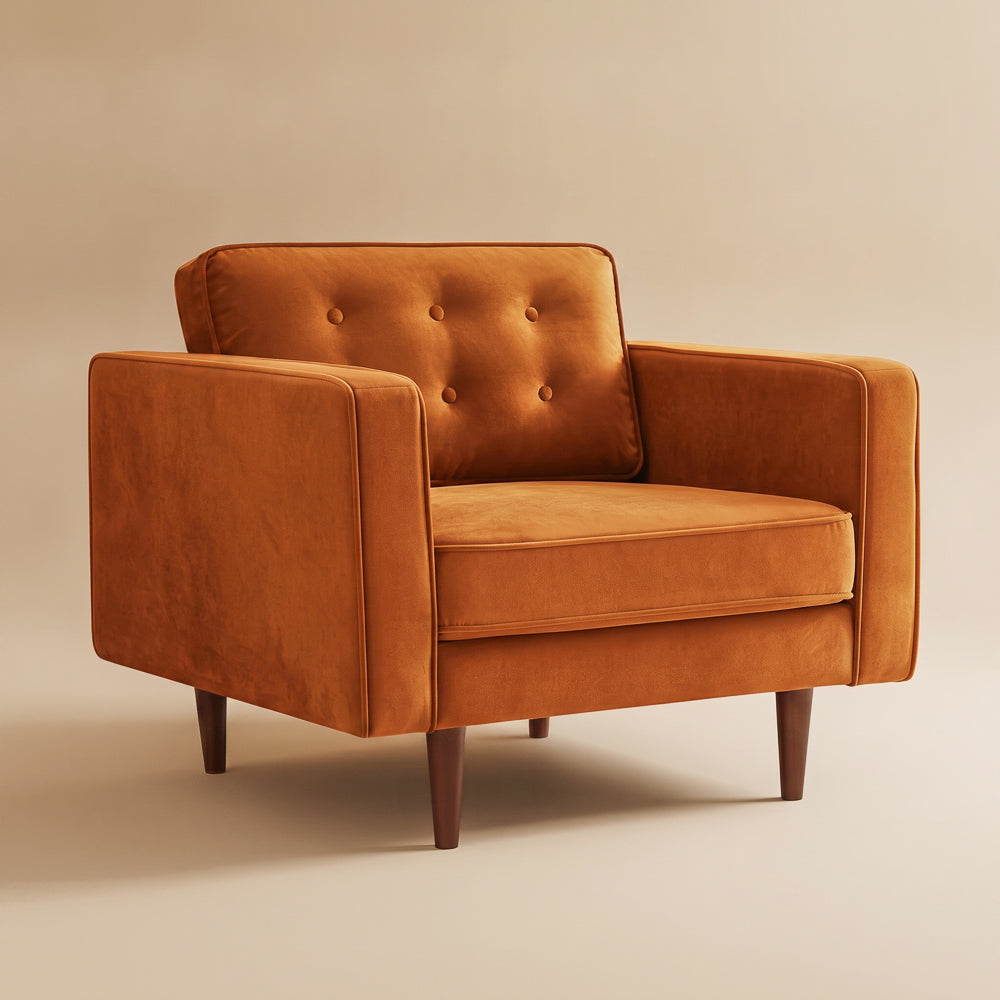 Kirby Burnt Velvet Lounge Chair
