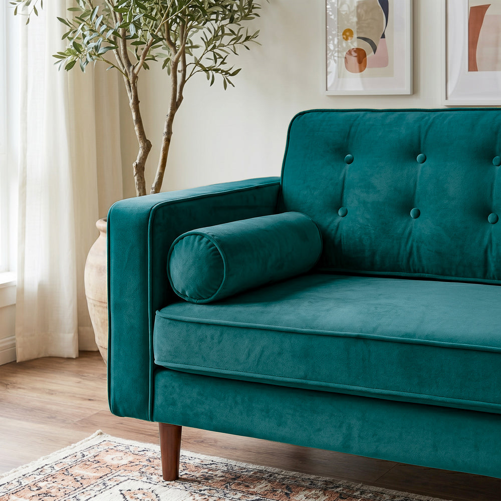 Kirby Sofa - Teal Velvet | MidinMod