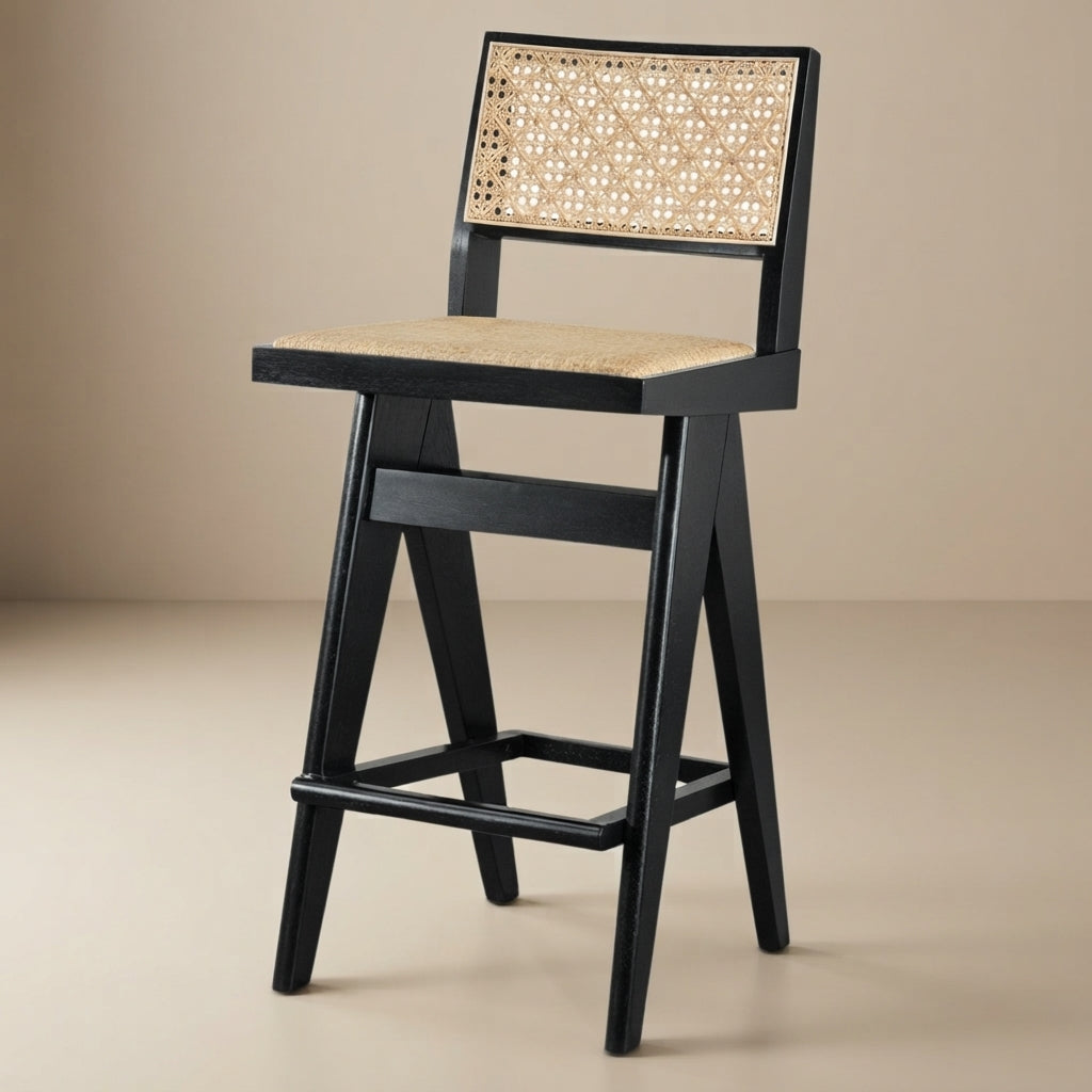 Kora Rattan Bar Stool Set of 2 - MidinMod