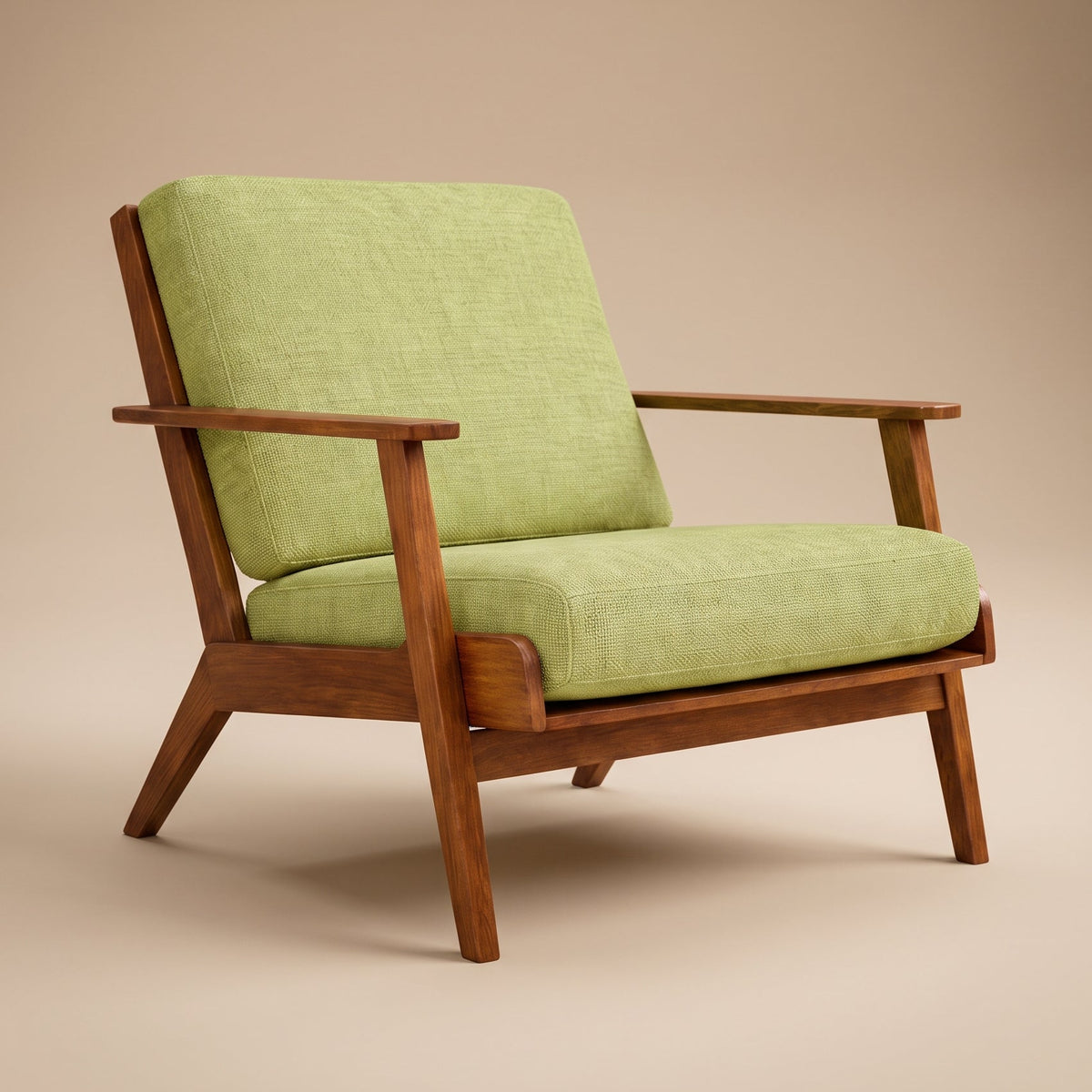 Kyle Modern Pistachio Green Fabric Lounge Chair | MidinMod