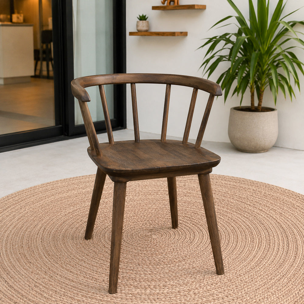 Mabel Mid-Century Modern Solid Wood Dining Chair | MidinMod