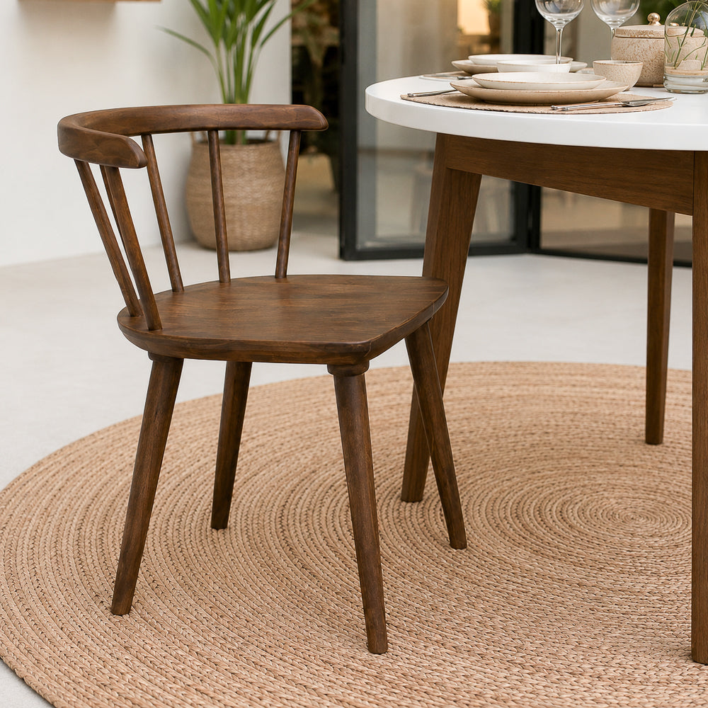 Mabel Mid-Century Modern Solid Wood Dining Chair | MidinMod