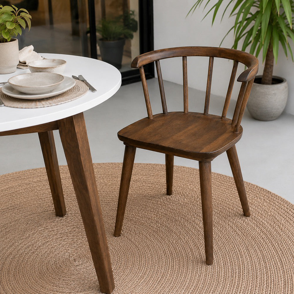 Mabel Mid-Century Modern Solid Wood Dining Chair | MidinMod