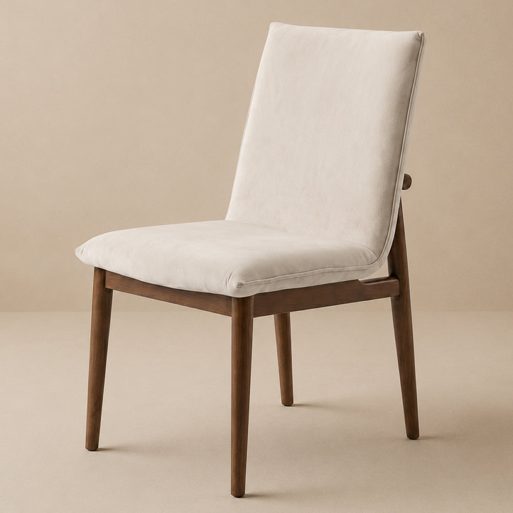 Moss Beige Velvet Dining Chairs | Mid-Century Side Chairs | MidinMod