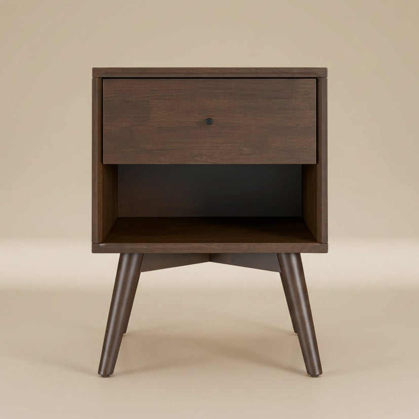 Noak Single Drawer Mid Century Modern Style Night Stand - MidinMod