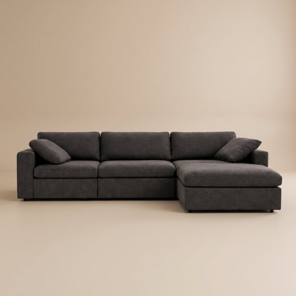 Texas Dark Gray Modern Modular Corner Sectional Sofa | MidinMod