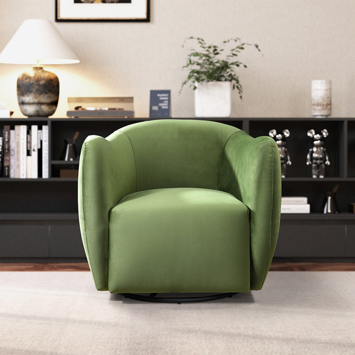 Vesper Stylish Barrel Swivel Chair for Contemporary Living Spaces | MidinMod