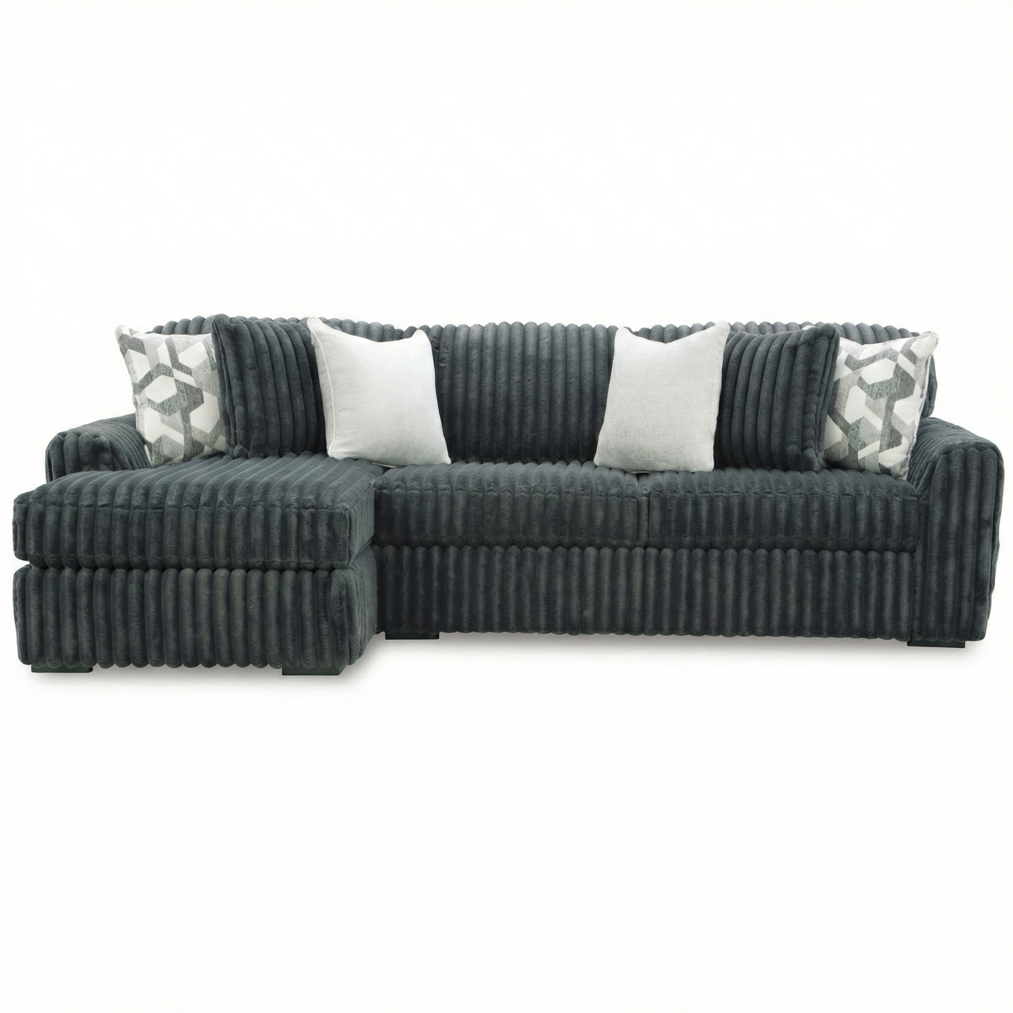 Midnight-Madness 2-Piece Sectional Sofa Left Chaise - Blue