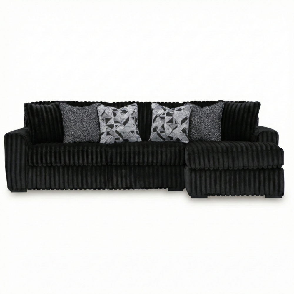 Midnight-Madness 2-Piece Sectional Sofa with Chaise