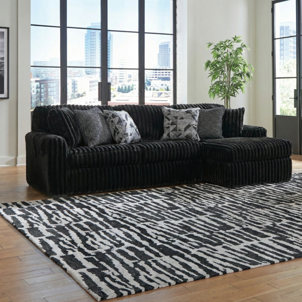 Midnight-Madness 2-Piece Sectional Sofa with Chaise