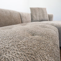 Wade Mocha Boucle L-Shaped Right Sectional Sofa