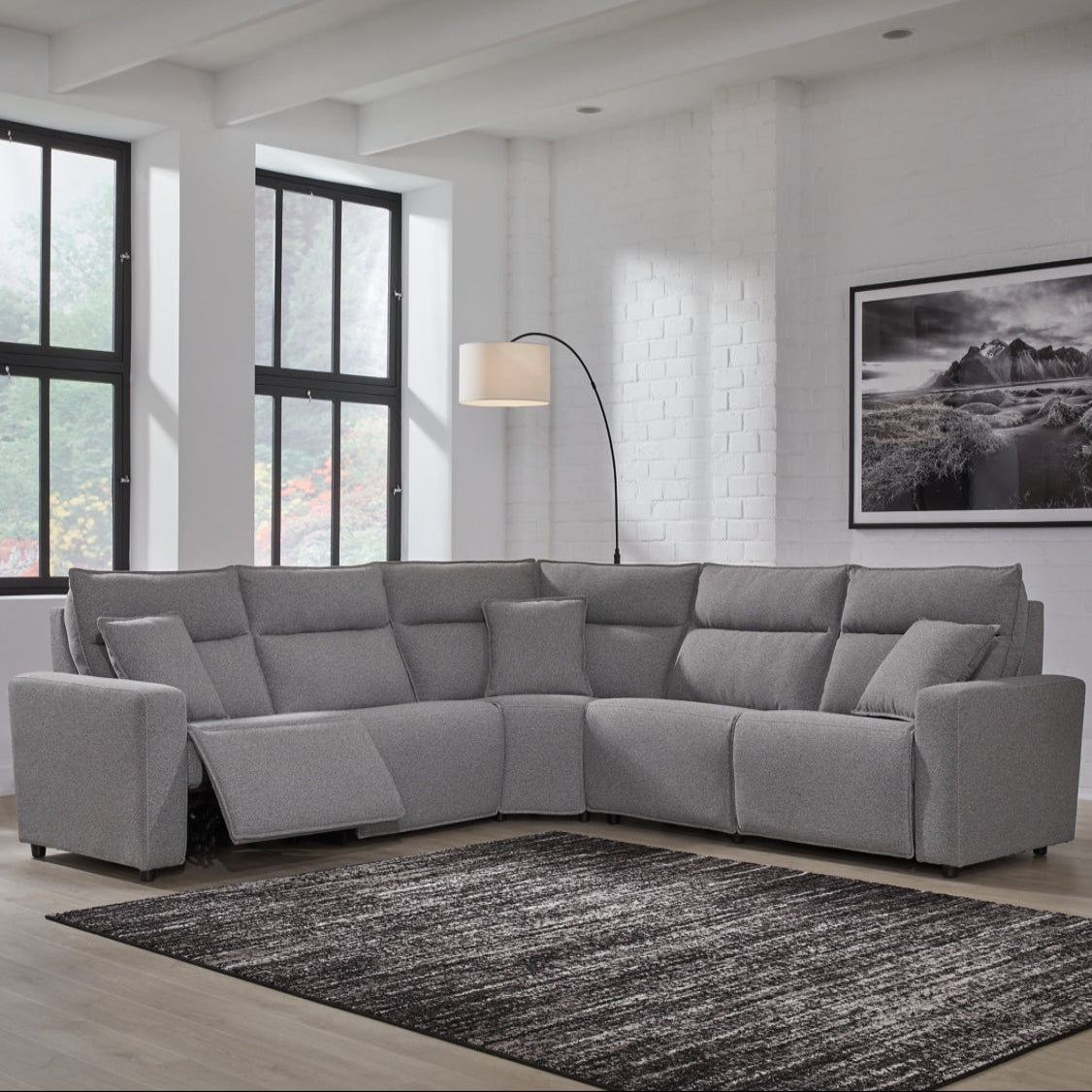 Modmax II 5-Piece Power Reclining Sectional | Modular Sofa with Easy View™ Headrests | MidinMod