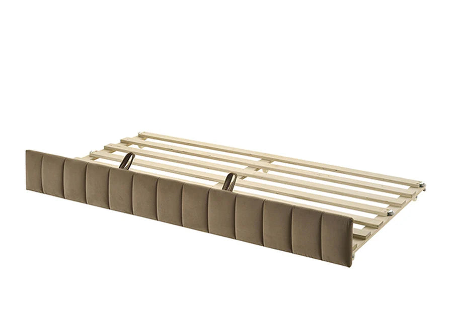 Nardi Brown Twin Daybed with Trundle | Contemporary Velvet-Like Upholstered Daybed | MidinMod