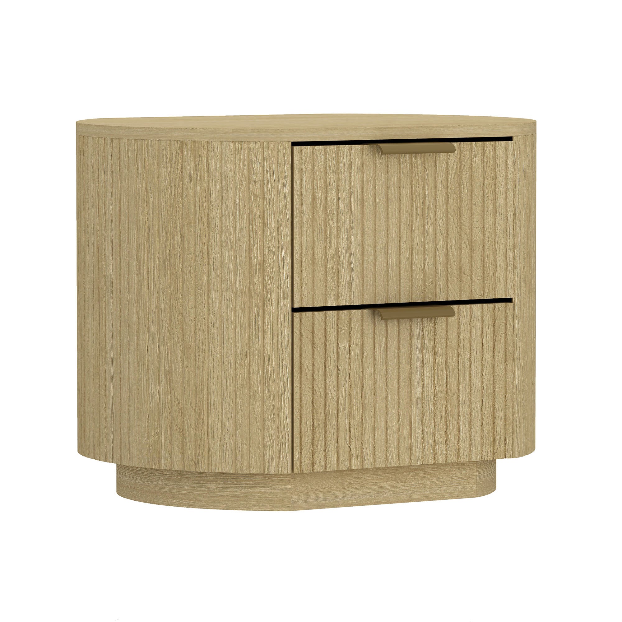 Olivia Natural Oak Nightstand | Modern Solid Wood Bedside Table | MidinMod