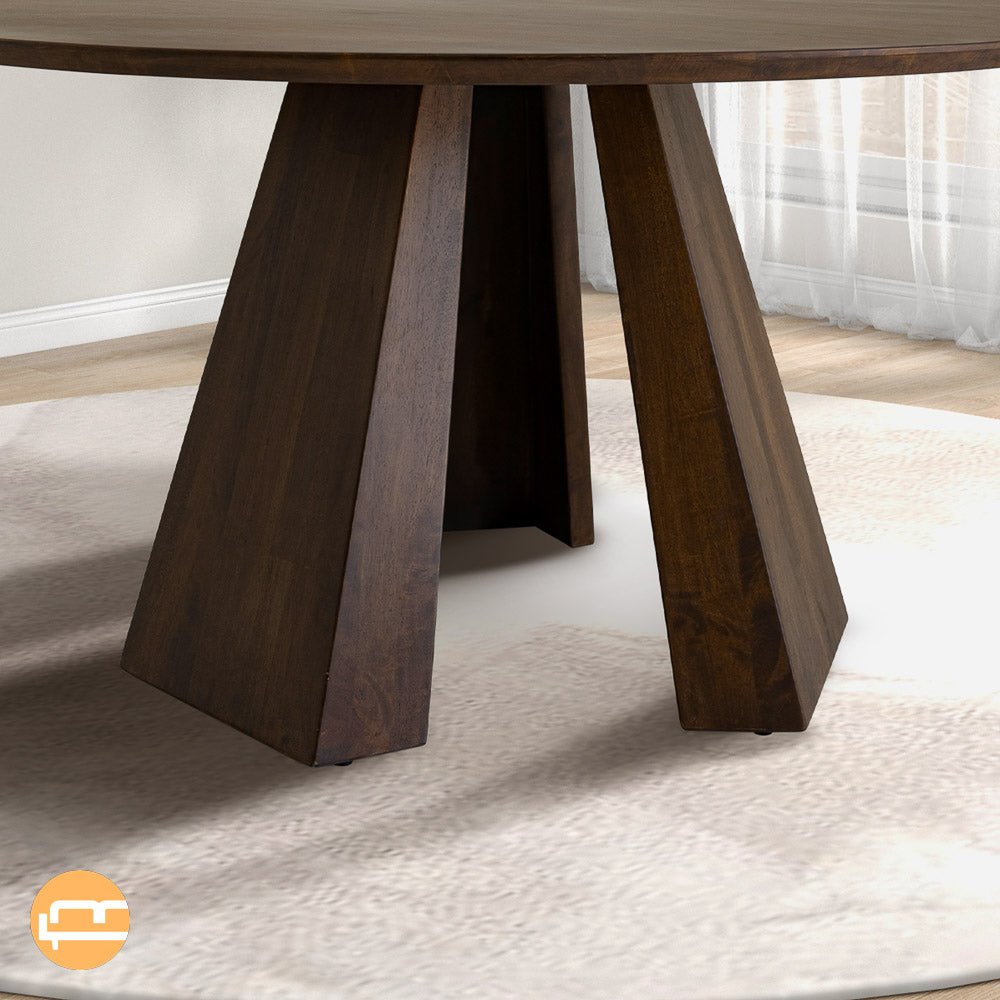 Parker Round Walnut Dining Table - MidinMod