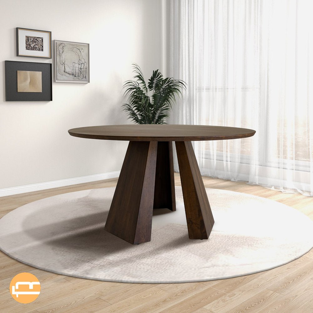 Parker Round Walnut Dining Table - MidinMod